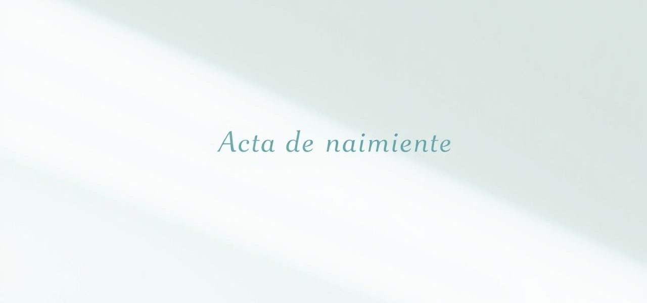 Acta de Nacimiento Aguascalientes