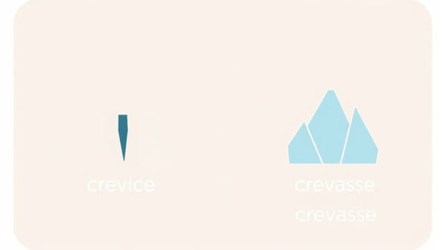 Crevice vs Crevasse Pronunciation