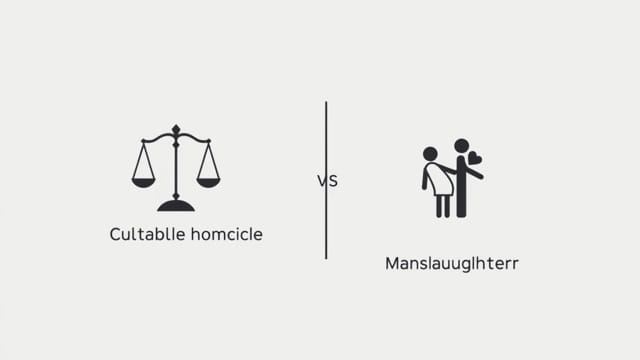 Culpable Homicide vs Manslaughter