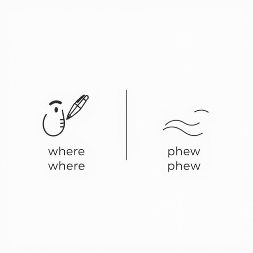 Difference Between Where and Phew