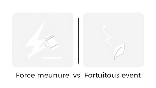 Force Majeure vs Fortuitous Event