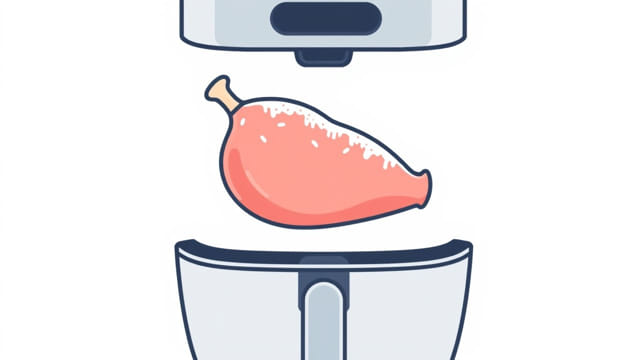 Frozen Gammon Joint in Air Fryer