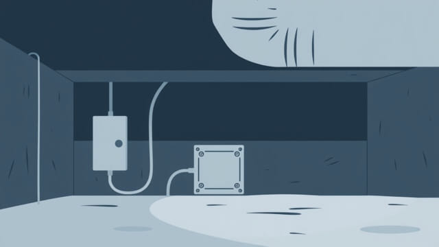 Junction Box in Crawlspace Safety