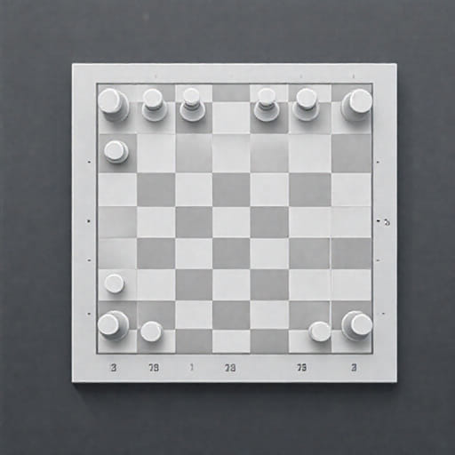 Numbered and Lettered Chess Board