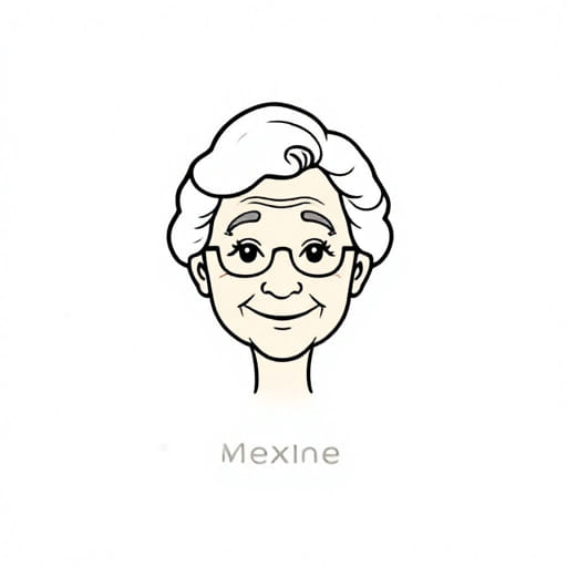 Old Lady Cartoon Character Maxine