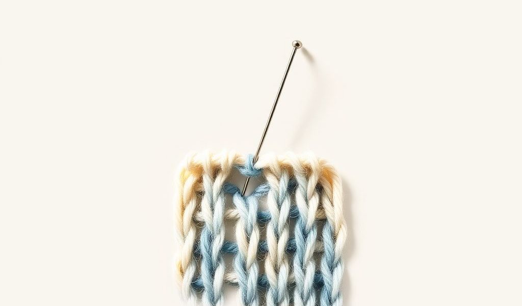 Repair Hole in Stockinette Stitch
