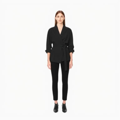 Zara Poplin Wrap Shirt