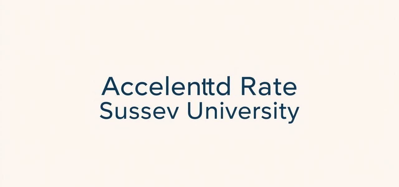 Acceptance Rate Of Sussex University