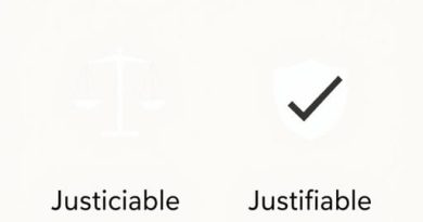 Difference Between Justiciable And Justifiable