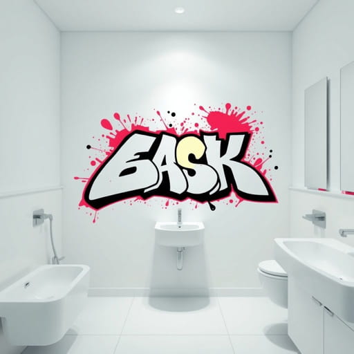 Epic Graffiti Clean Bathroom By Lettered