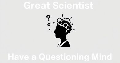 Great Scientist Have A Questioning Mind