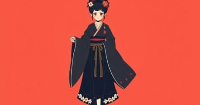 Kabuki Costume Whereby The Female Character