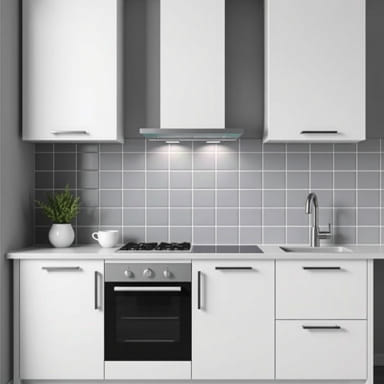 Kitchen Wall Covering Instead Of Tiles