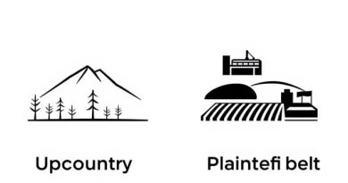 What Features Distinguished The Upcountry From The Plantation Belt?
