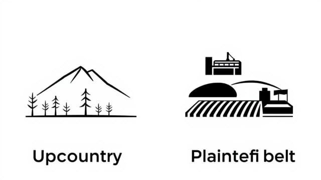 What Features Distinguished The Upcountry From The Plantation Belt?