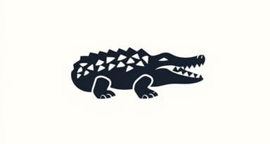 Brand With Crocodile Logo