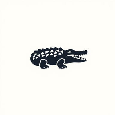 Brand With Crocodile Logo