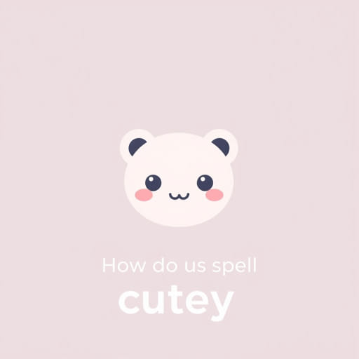 How Do You Spell Cutey