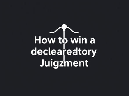How To Win A Declaratory Judgment