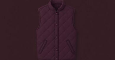 Quilted Gilet Damson Madder