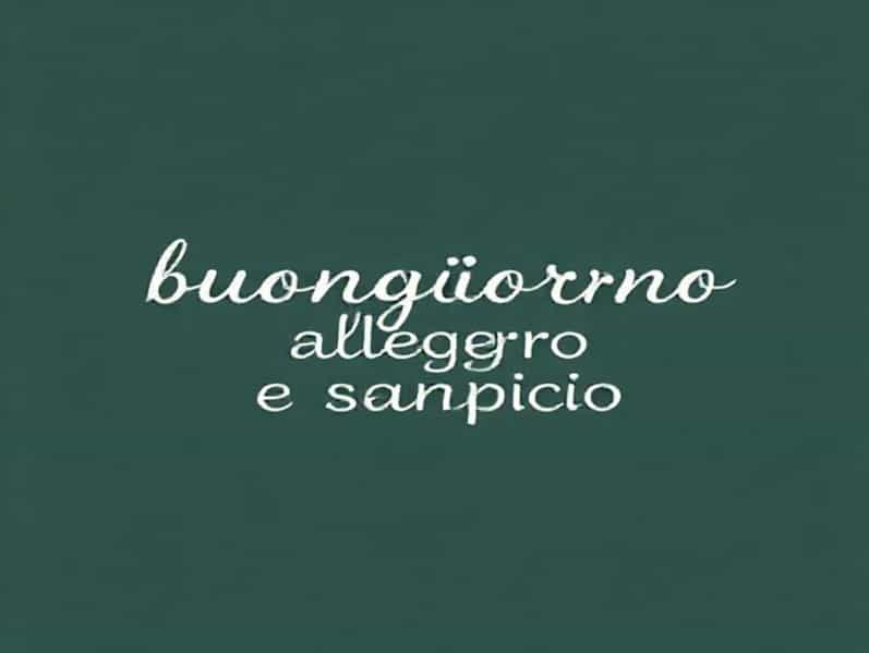 Buongiorno Allegro E Simpatico