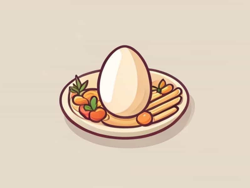 Egg On Seder Plate