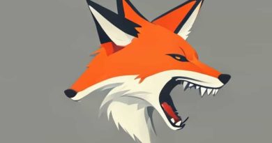 Fox Snarling Side Profile