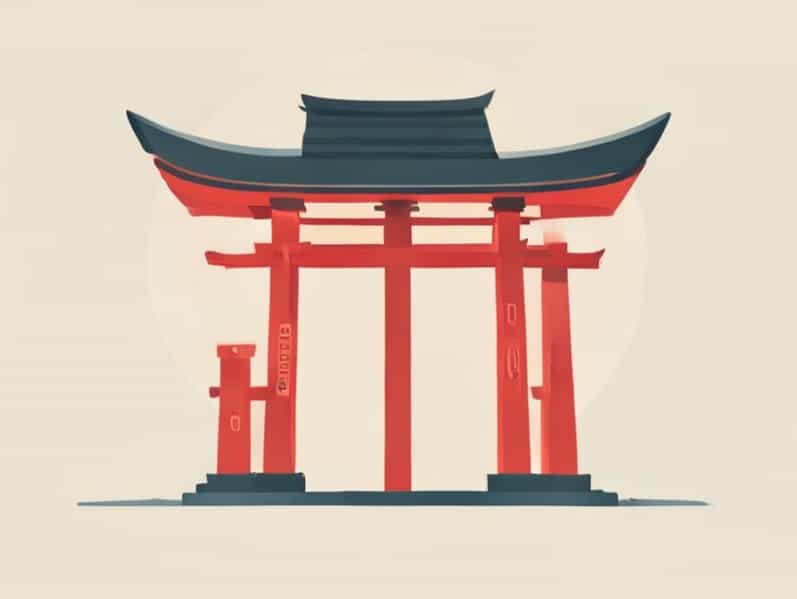 Gate To Shinto Shrine