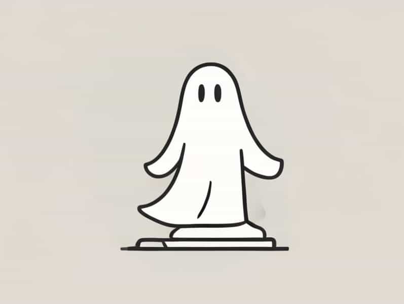 Ghost Walking Dog Statue