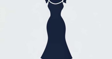 Quiz Navy Fishtail Dress