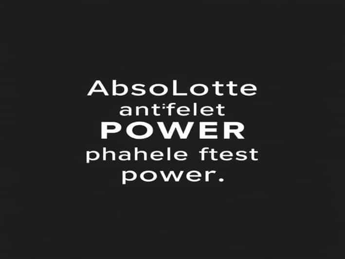 Quote About Absolute Power