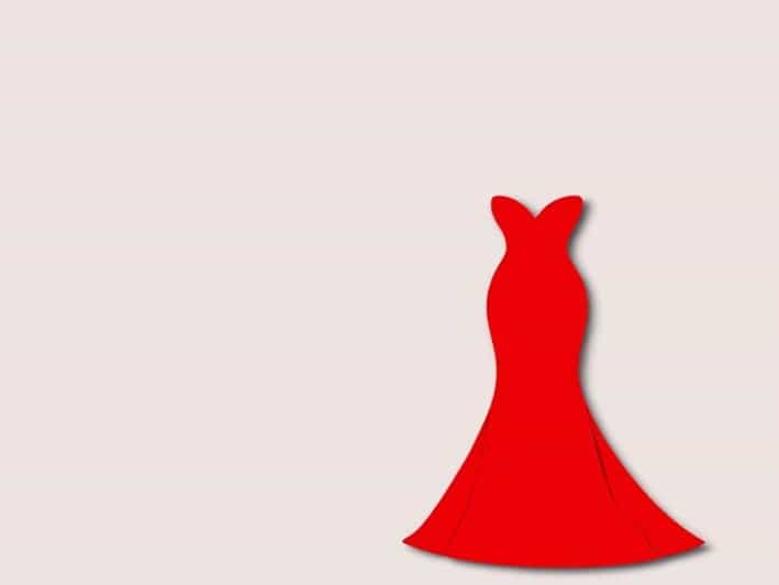 Red Fishtail Prom Dress