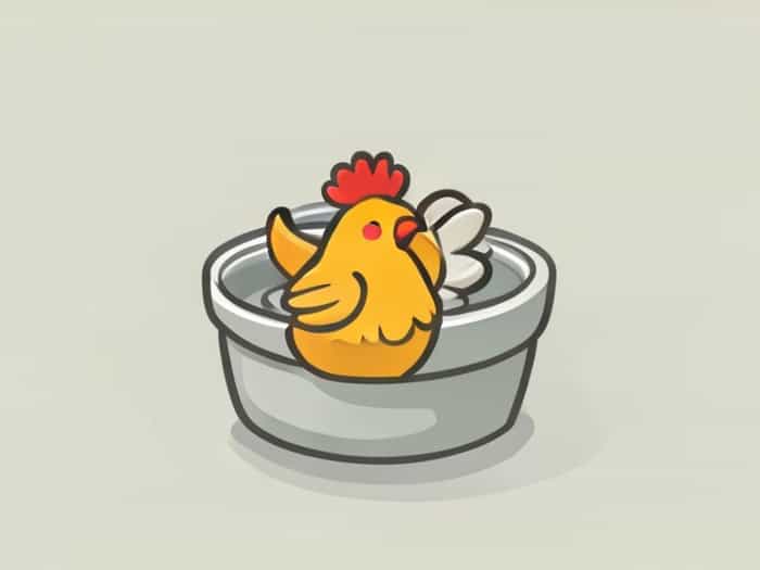 Chicken Under The Washtub