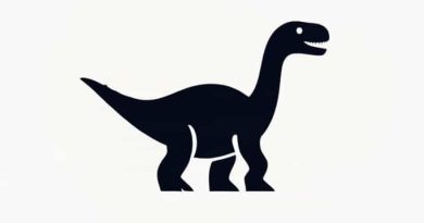 Dinosaur With Fanned Back