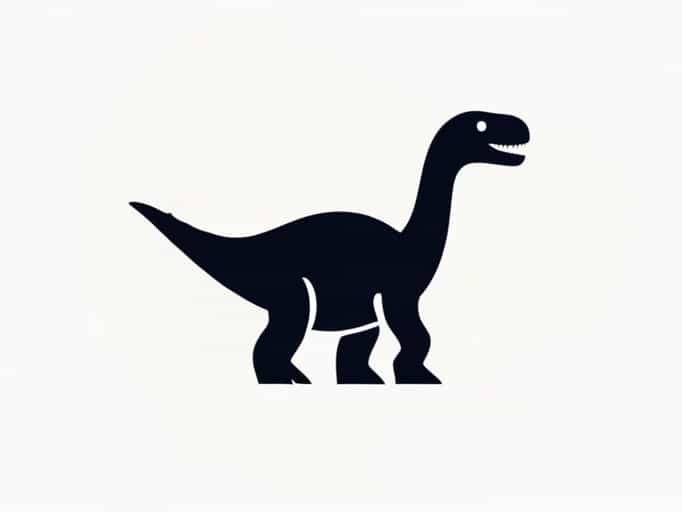 Dinosaur With Fanned Back