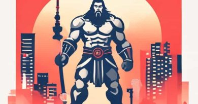 Giant God Warrior Appears In Tokyo