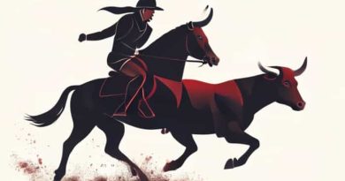 Horseman At A Bullfight