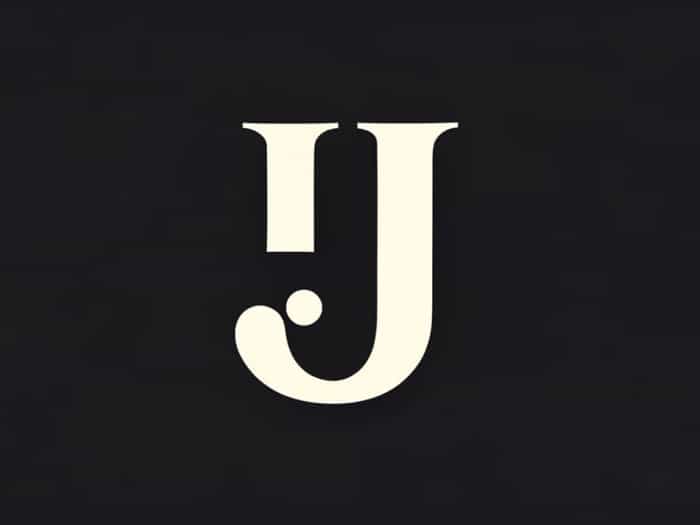 J Stylish Letter Font