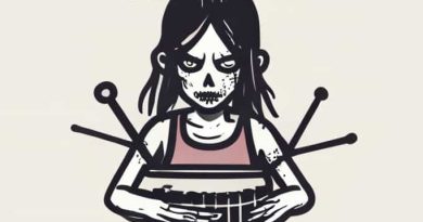 Zombie Girl Tambourine Man