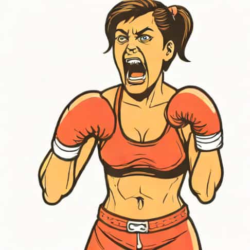 Female Boxer Yells This Is Unjust