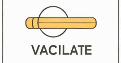 Sentence With The Word Vacillate