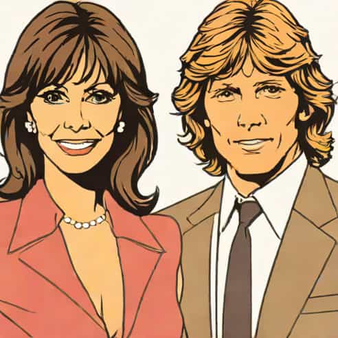 Victoria Principal And Andy Gibb
