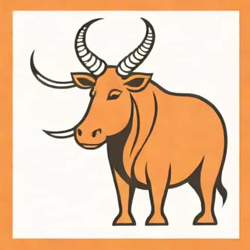 Zoo Heavyweight With A Large Horn