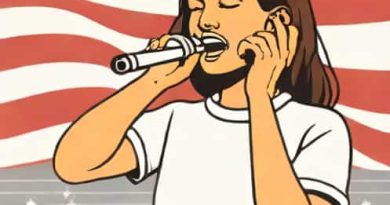 Girl Who Cusses During National Anthem