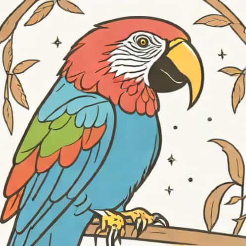 Initially Gregarious Parrot Gives Yawn