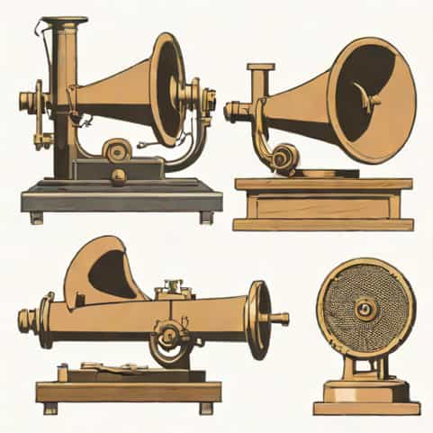 Old Edison Cylinder Phonograph Models