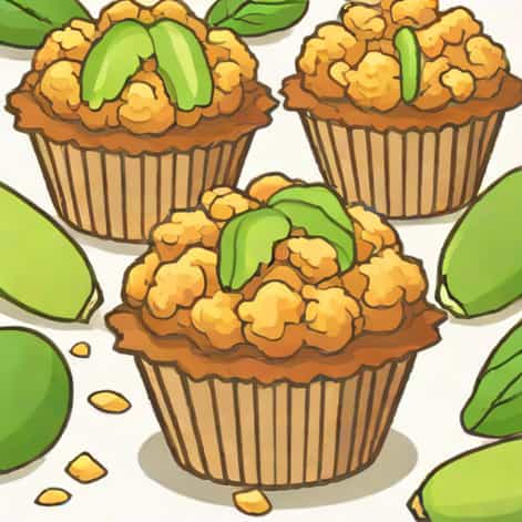 Zucchini Muffins With Crumble Topping