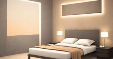A Bedroom With Led Lights