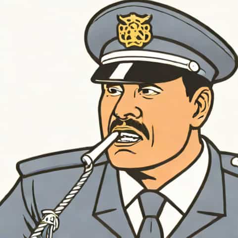 Officer Grabbed By Throat