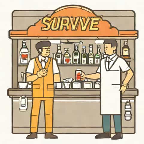 Survive Barkeep And Kiryu
